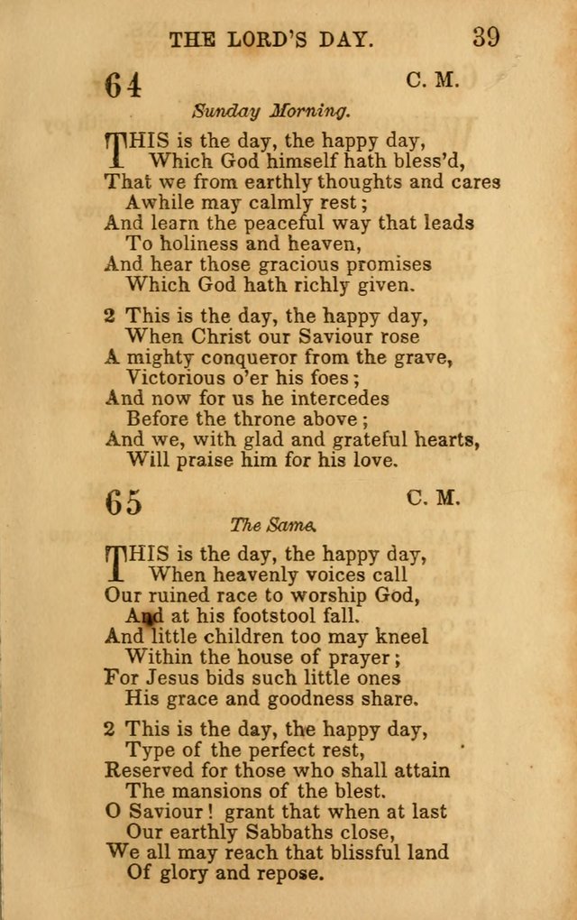 Hymns for Sunday Schools, Youth, and Children page 39