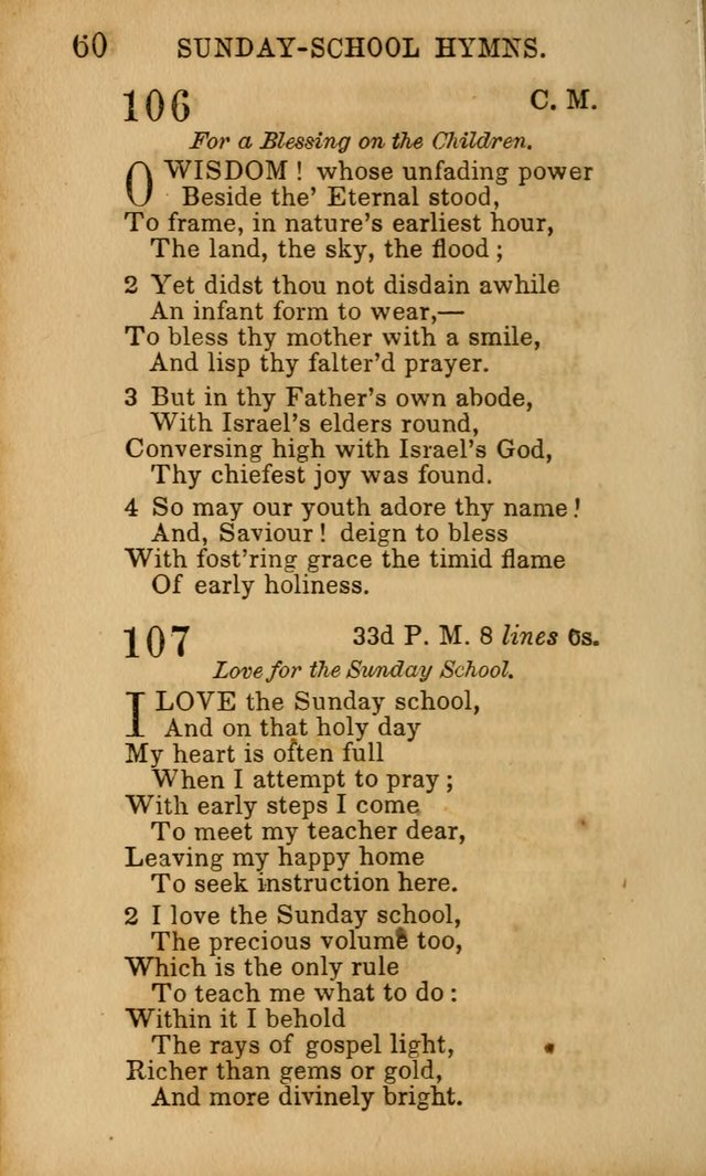 Hymns for Sunday Schools, Youth, and Children page 60