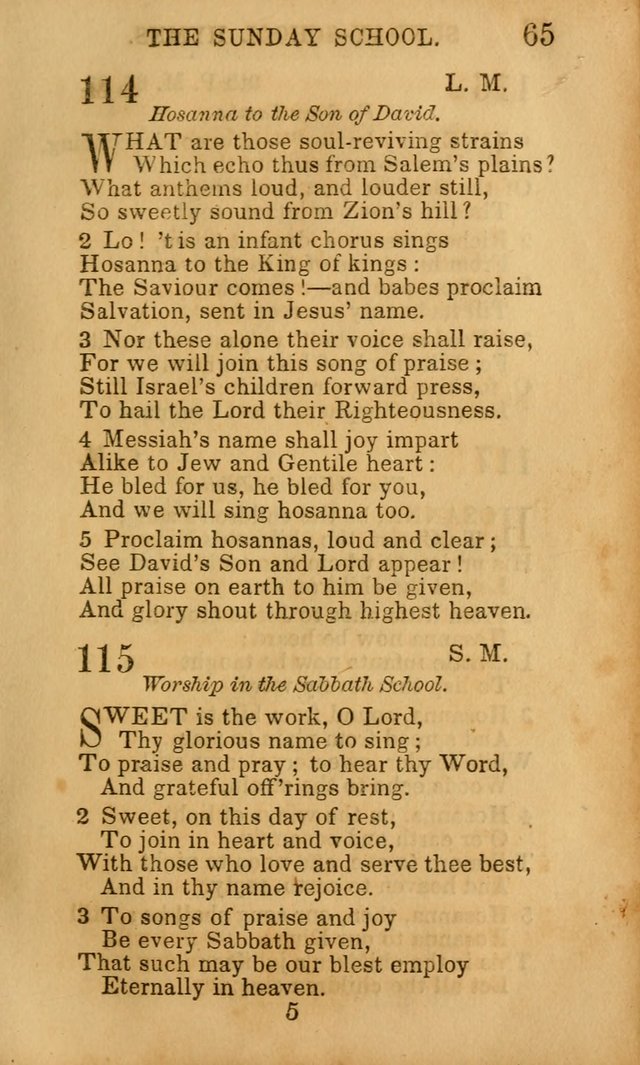 Hymns for Sunday Schools, Youth, and Children page 65
