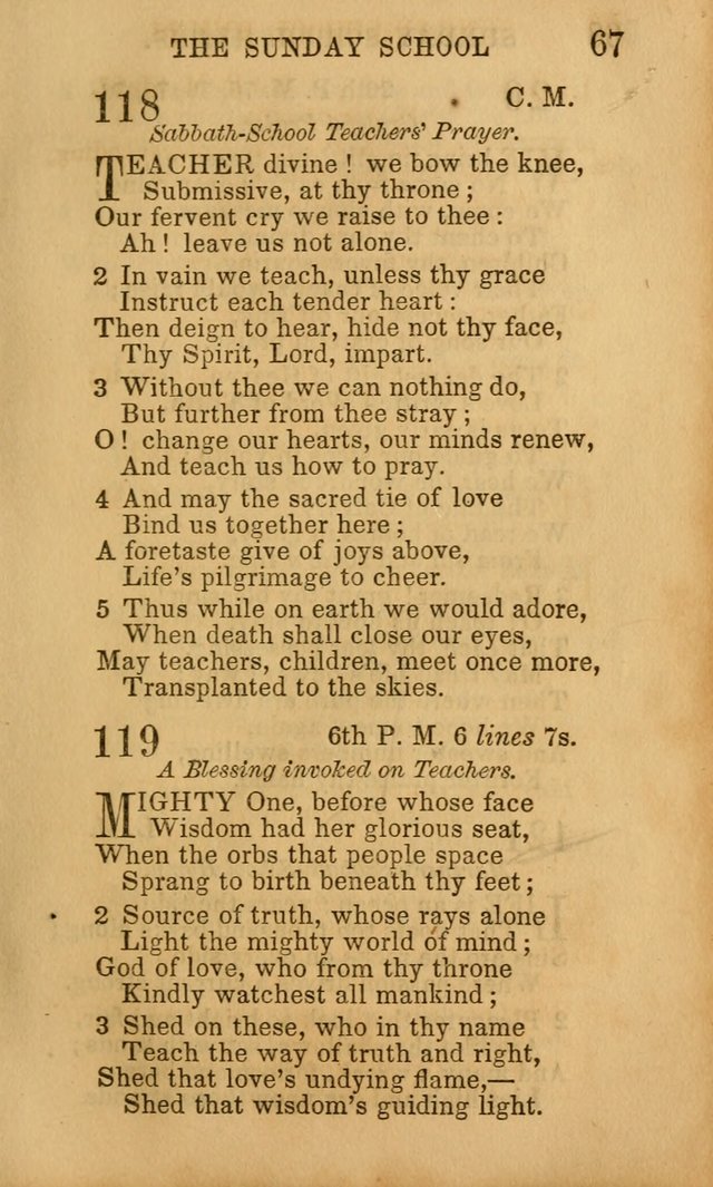 Hymns for Sunday Schools, Youth, and Children page 67
