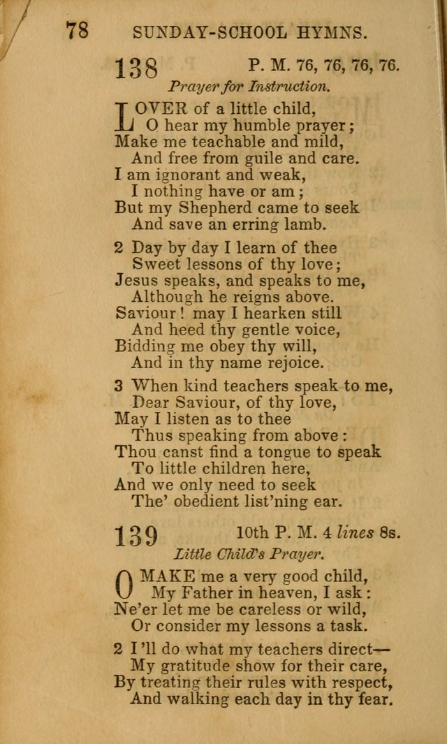 Hymns for Sunday Schools, Youth, and Children page 78