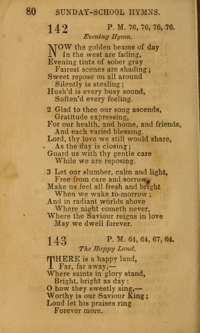 Hymns for Sunday Schools, Youth, and Children page 80