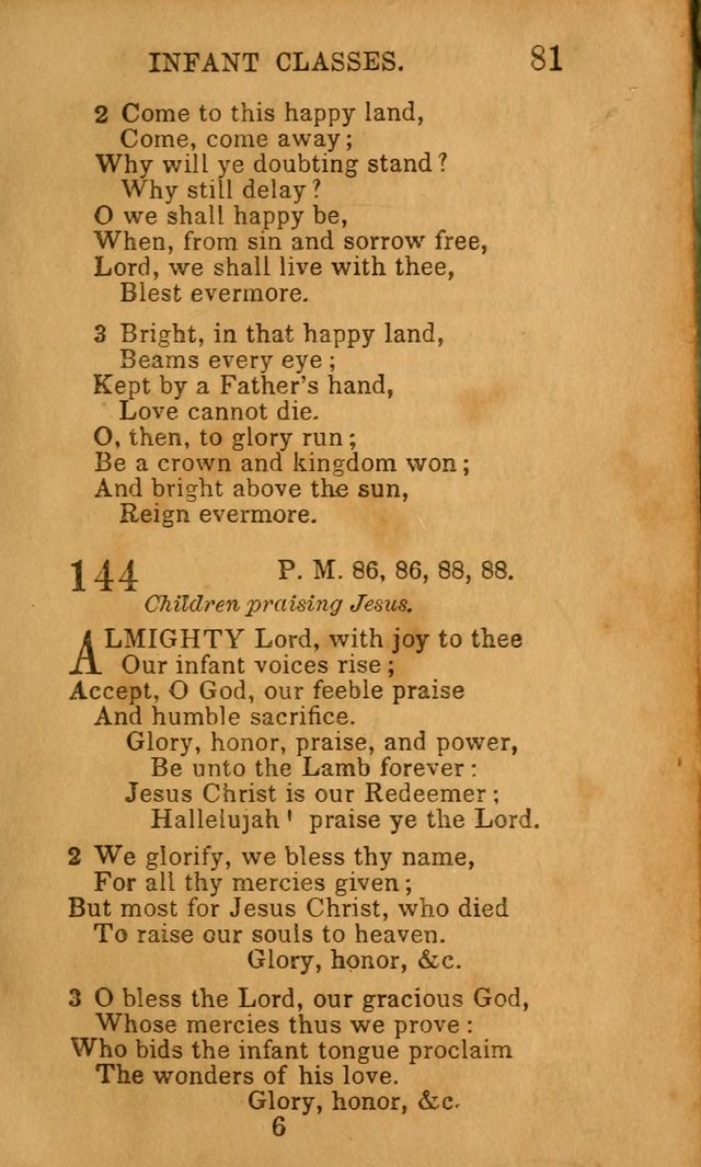 Hymns for Sunday Schools, Youth, and Children page 81