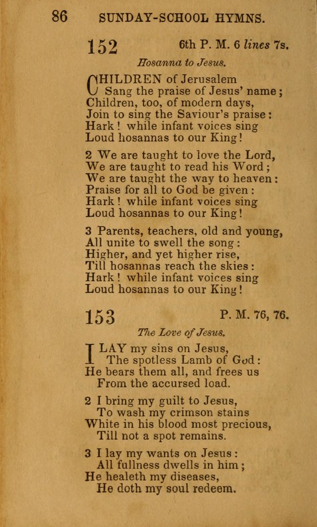 Hymns for Sunday Schools, Youth, and Children page 86