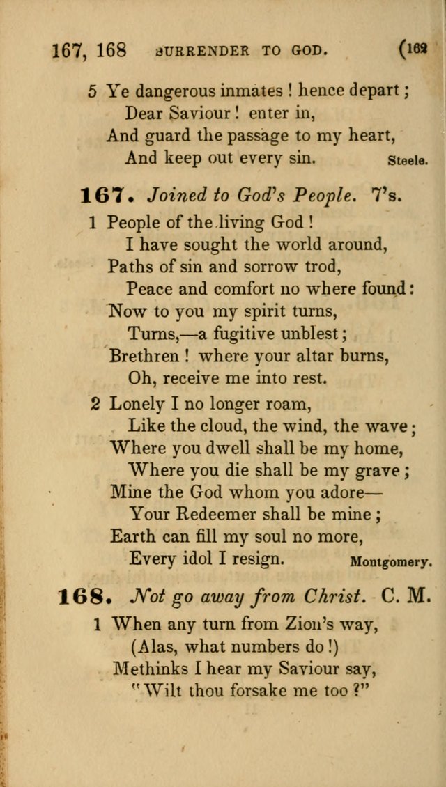 Hymns for Social Worship: selected from Watts, Doddridge, Newton, Cowper, Steele and others page 162