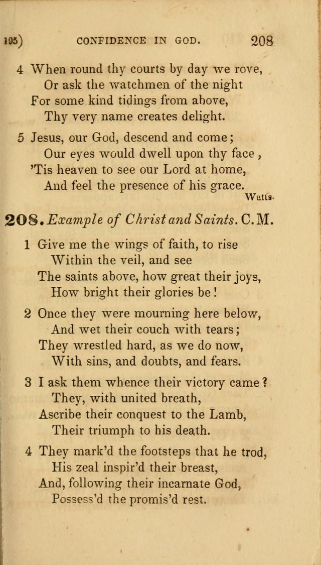 Hymns for Social Worship: selected from Watts, Doddridge, Newton, Cowper, Steele and others page 195