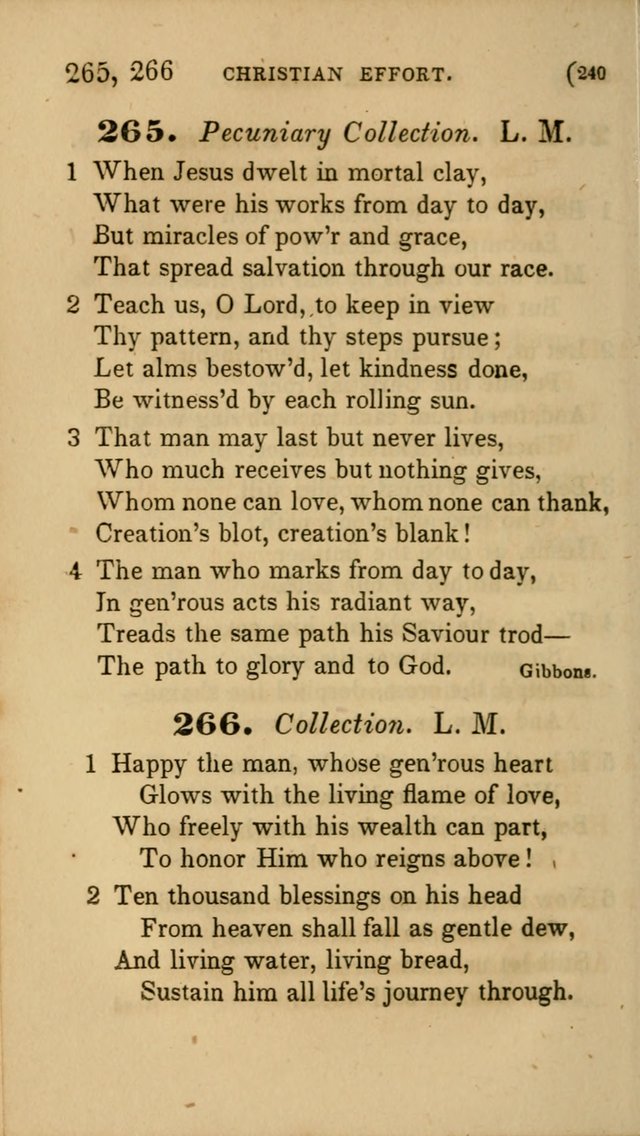 Hymns for Social Worship: selected from Watts, Doddridge, Newton, Cowper, Steele and others page 240