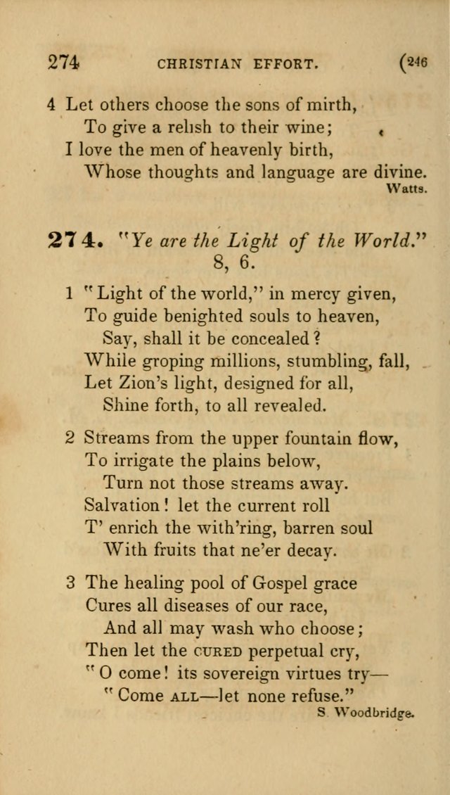 Hymns for Social Worship: selected from Watts, Doddridge, Newton, Cowper, Steele and others page 246