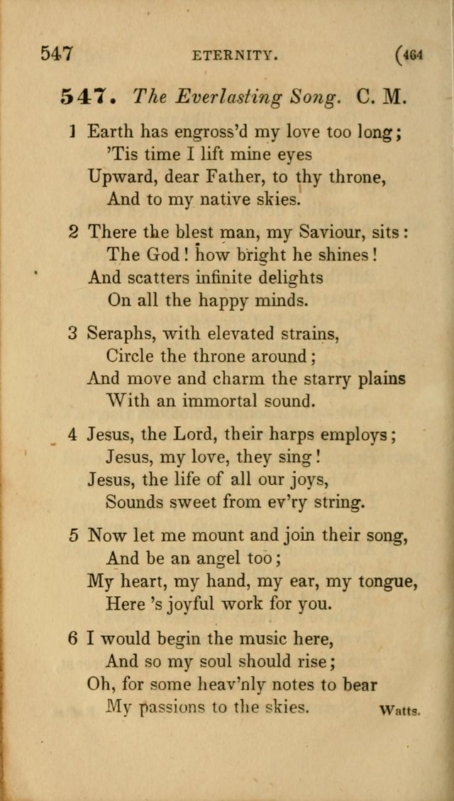 Hymns for Social Worship: selected from Watts, Doddridge, Newton, Cowper, Steele and others page 464