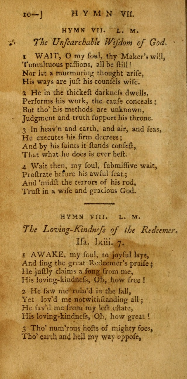 The Hartford Selection of Hymns: from the most approved authors: to which are added a number never before published (2nd ed.) page 10