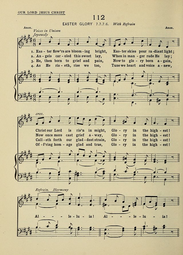 Hymns and Tunes for Schools page 112