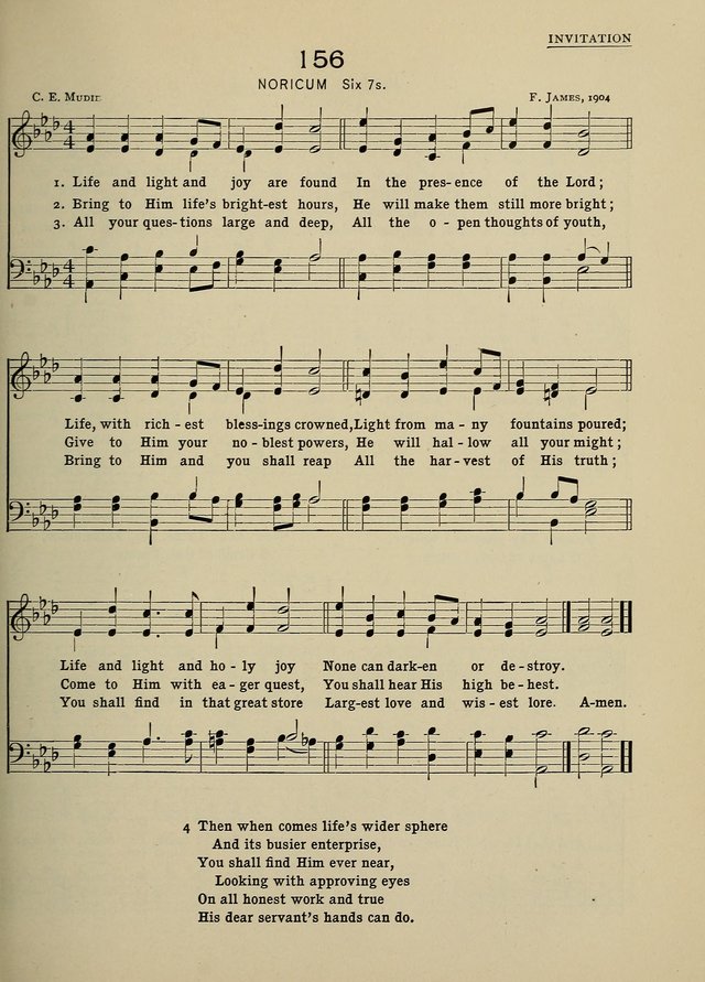 Hymns and Tunes for Schools page 155