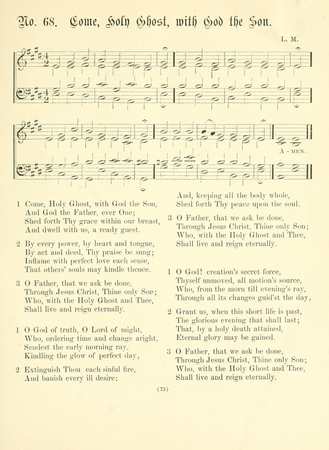 Hymn Tunes: being further contributions to the hymnody of the church page 73
