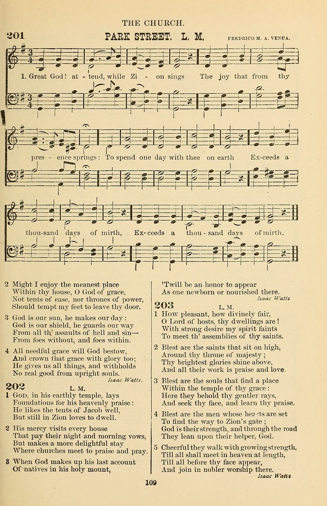 Hymn and Tune Book of the Methodist Episcopal Church, South (Round Note Ed.) page 109