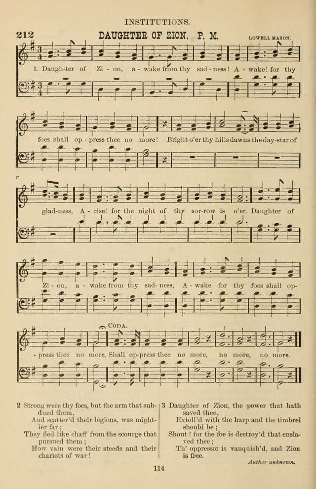 Hymn and Tune Book of the Methodist Episcopal Church, South (Round Note Ed.) page 114
