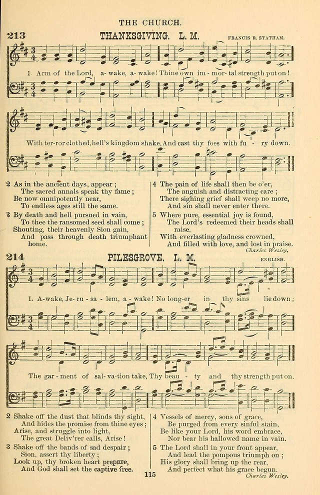 Hymn and Tune Book of the Methodist Episcopal Church, South (Round Note Ed.) page 115