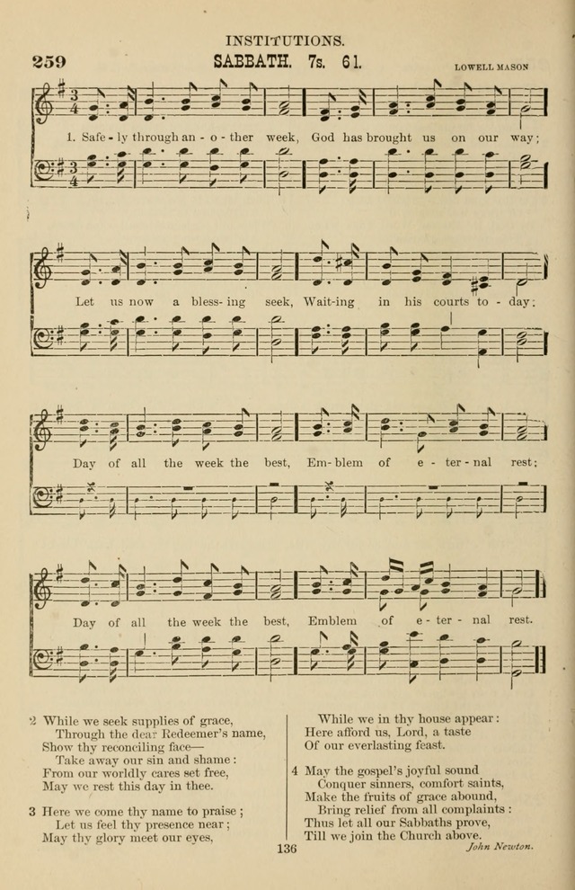 Hymn and Tune Book of the Methodist Episcopal Church, South (Round Note Ed.) page 136