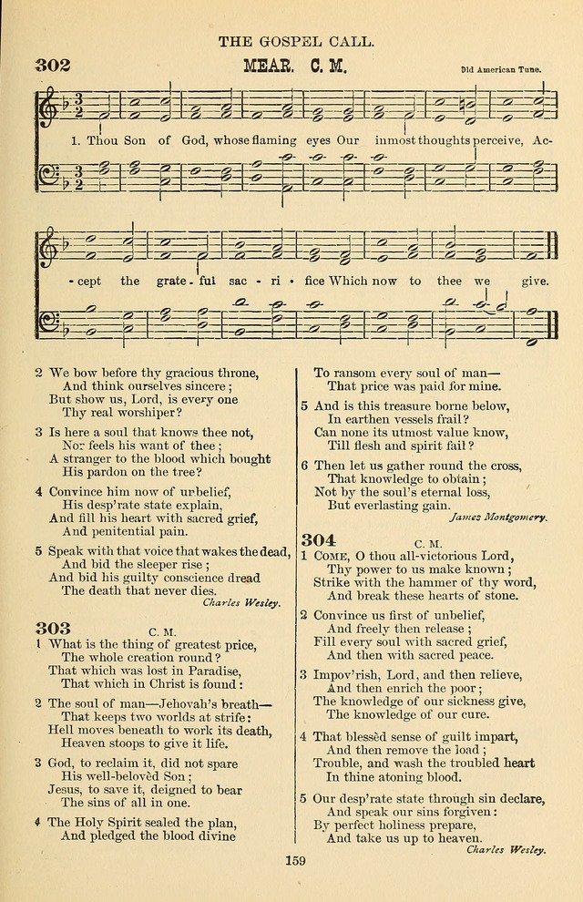 Hymn and Tune Book of the Methodist Episcopal Church, South (Round Note Ed.) page 159