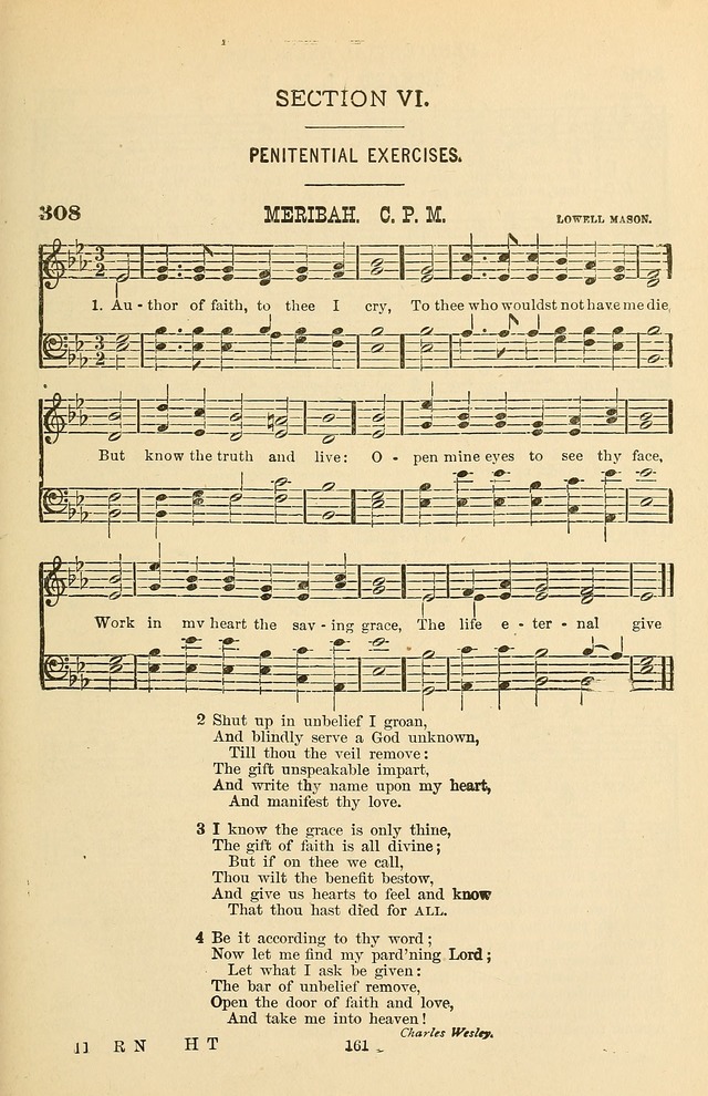 Hymn and Tune Book of the Methodist Episcopal Church, South (Round Note Ed.) page 161
