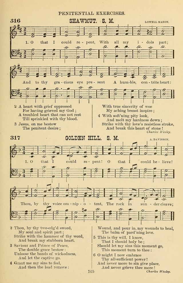 Hymn and Tune Book of the Methodist Episcopal Church, South (Round Note Ed.) page 165