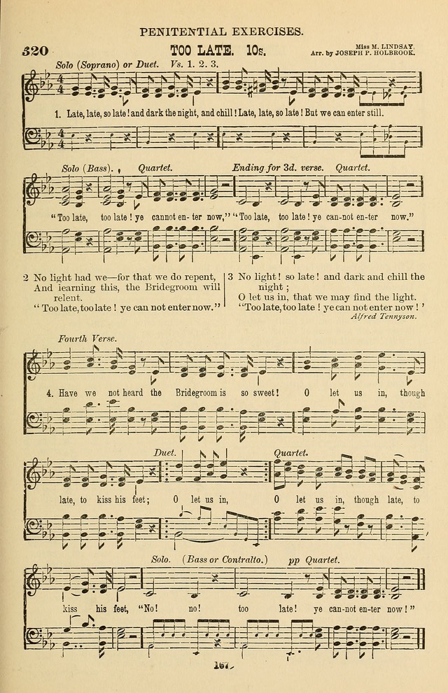 Hymn and Tune Book of the Methodist Episcopal Church, South (Round Note Ed.) page 167