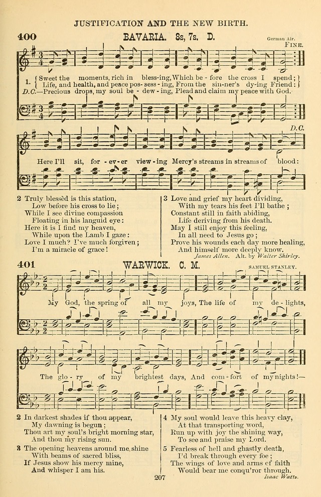 Hymn and Tune Book of the Methodist Episcopal Church, South (Round Note Ed.) page 207