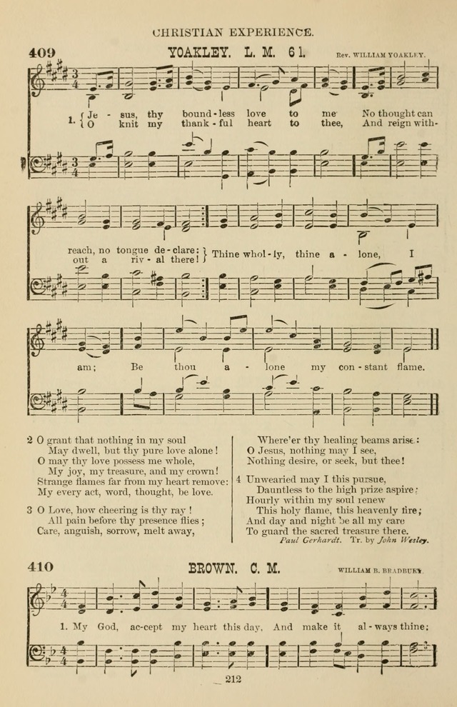 Hymn and Tune Book of the Methodist Episcopal Church, South (Round Note Ed.) page 212