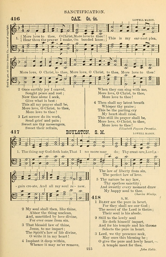 Hymn and Tune Book of the Methodist Episcopal Church, South (Round Note Ed.) page 215