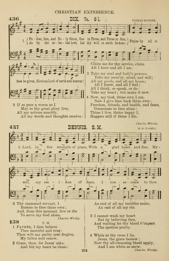 Hymn and Tune Book of the Methodist Episcopal Church, South (Round Note Ed.) page 224