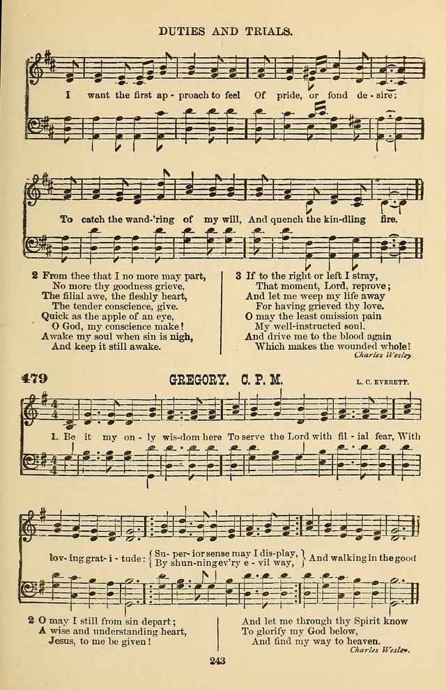 Hymn and Tune Book of the Methodist Episcopal Church, South (Round Note Ed.) page 243
