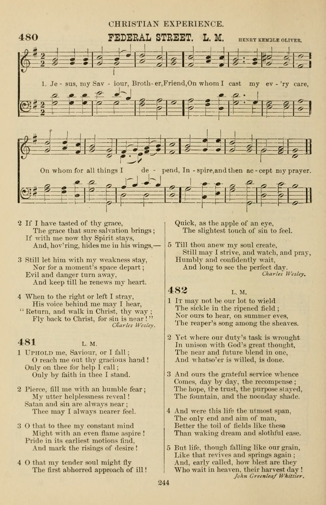 Hymn and Tune Book of the Methodist Episcopal Church, South (Round Note Ed.) page 244