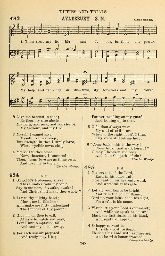 Hymn and Tune Book of the Methodist Episcopal Church, South (Round Note Ed.) page 245