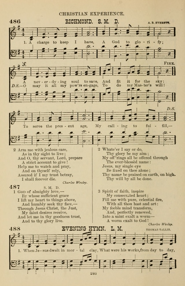 Hymn and Tune Book of the Methodist Episcopal Church, South (Round Note Ed.) page 246