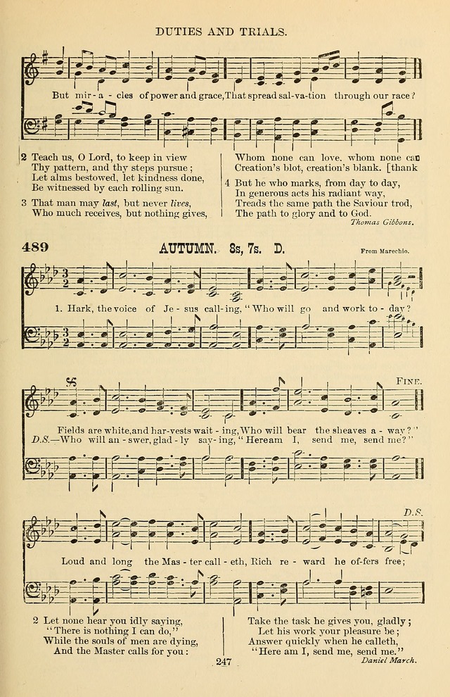 Hymn and Tune Book of the Methodist Episcopal Church, South (Round Note Ed.) page 247