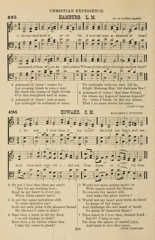 Hymn and Tune Book of the Methodist Episcopal Church, South (Round Note Ed.) page 250