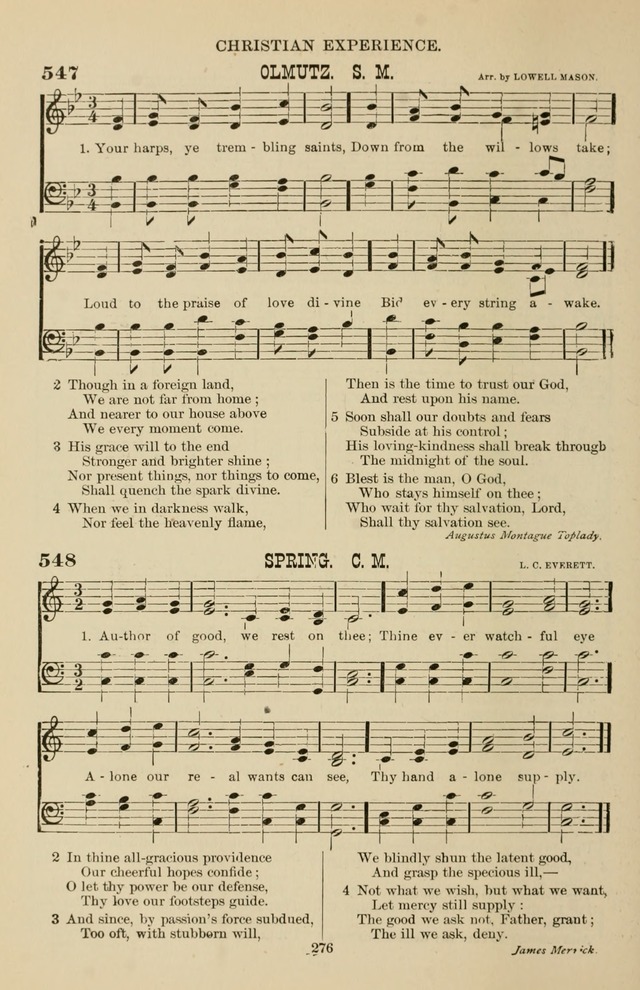 Hymn and Tune Book of the Methodist Episcopal Church, South (Round Note Ed.) page 276