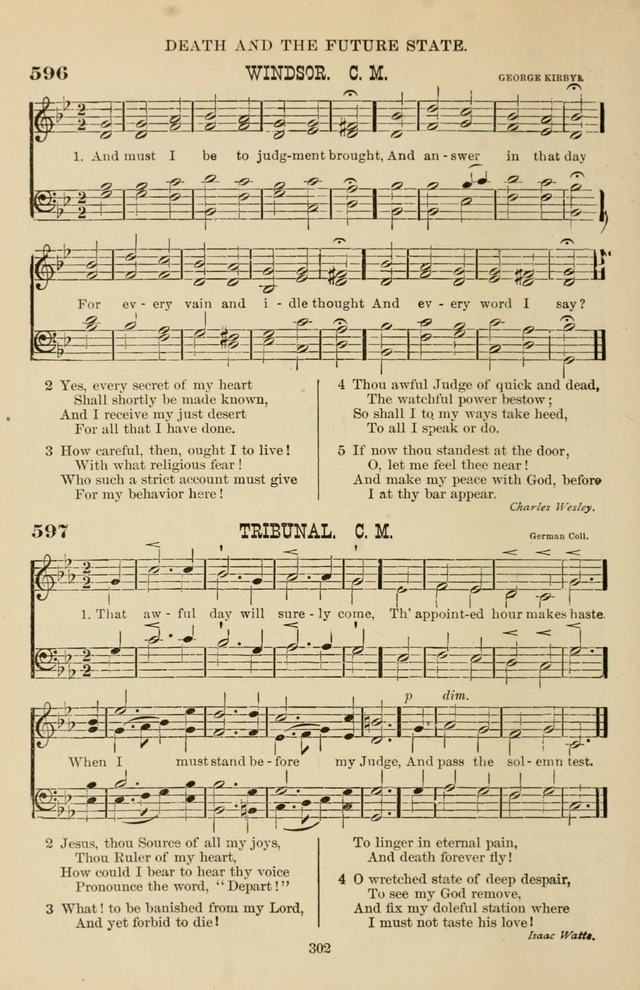 Hymn and Tune Book of the Methodist Episcopal Church, South (Round Note Ed.) page 302