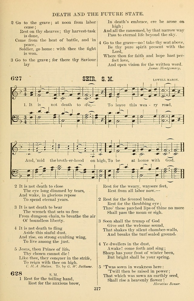 Hymn and Tune Book of the Methodist Episcopal Church, South (Round Note Ed.) page 317
