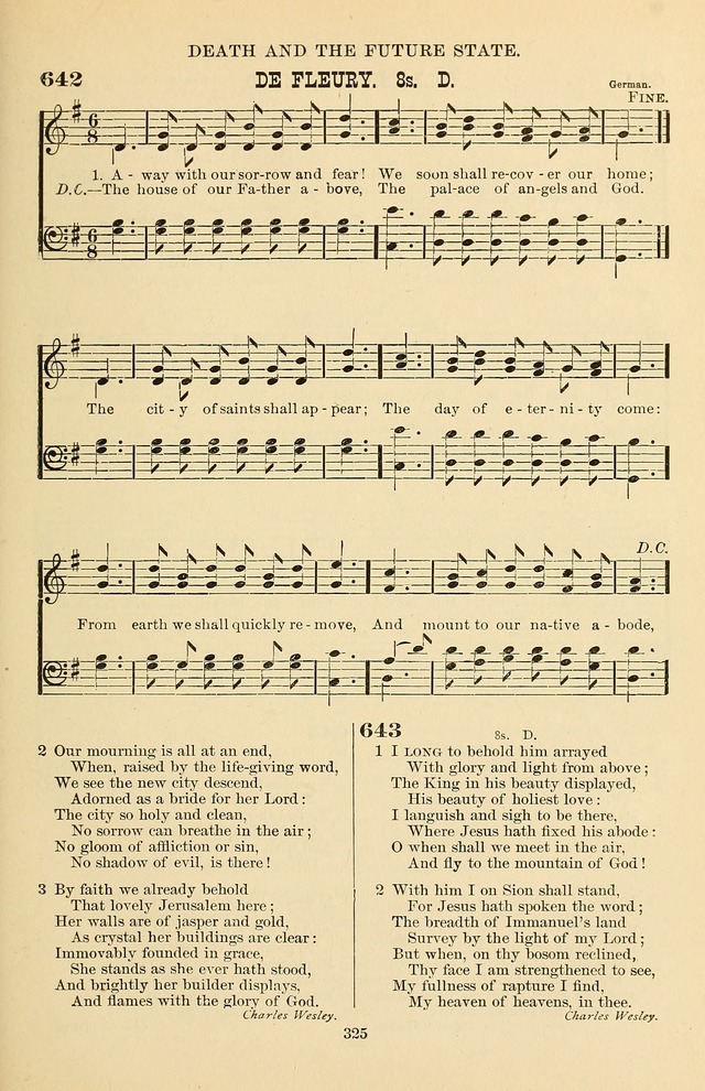 Hymn and Tune Book of the Methodist Episcopal Church, South (Round Note Ed.) page 325