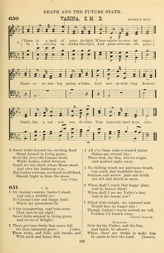 Hymn and Tune Book of the Methodist Episcopal Church, South (Round Note Ed.) page 329