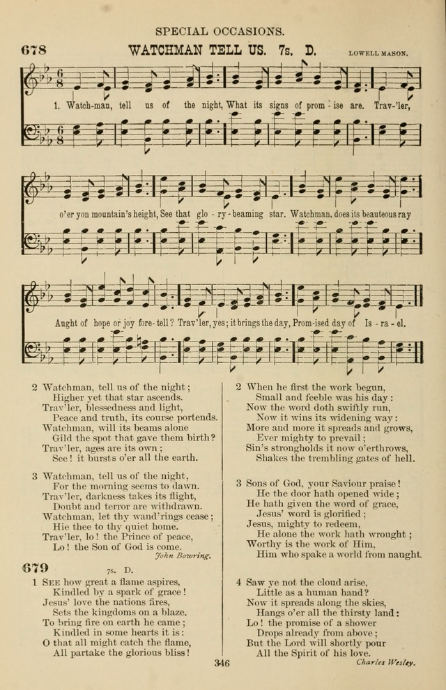 Hymn and Tune Book of the Methodist Episcopal Church, South (Round Note Ed.) page 346