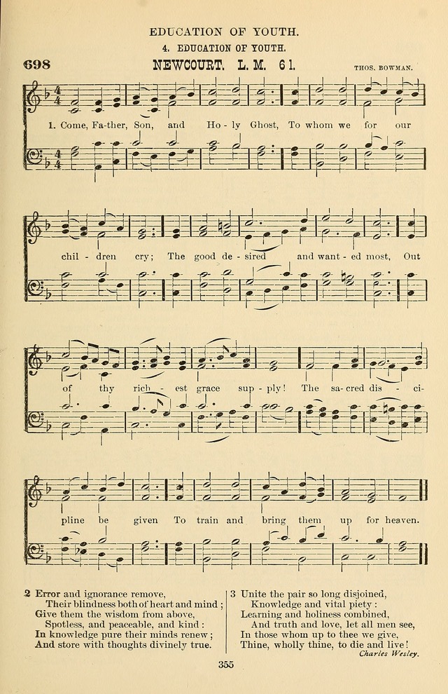 Hymn and Tune Book of the Methodist Episcopal Church, South (Round Note Ed.) page 355