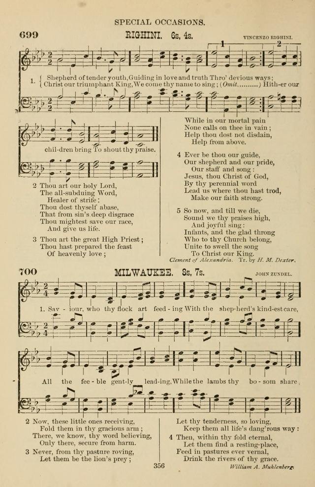 Hymn and Tune Book of the Methodist Episcopal Church, South (Round Note Ed.) page 356