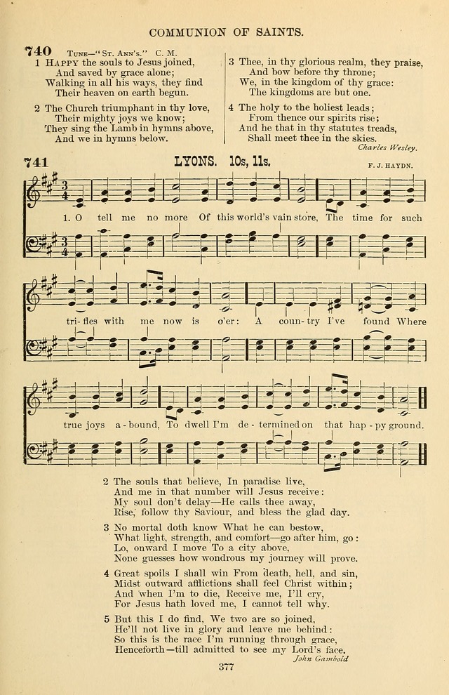 Hymn and Tune Book of the Methodist Episcopal Church, South (Round Note Ed.) page 377