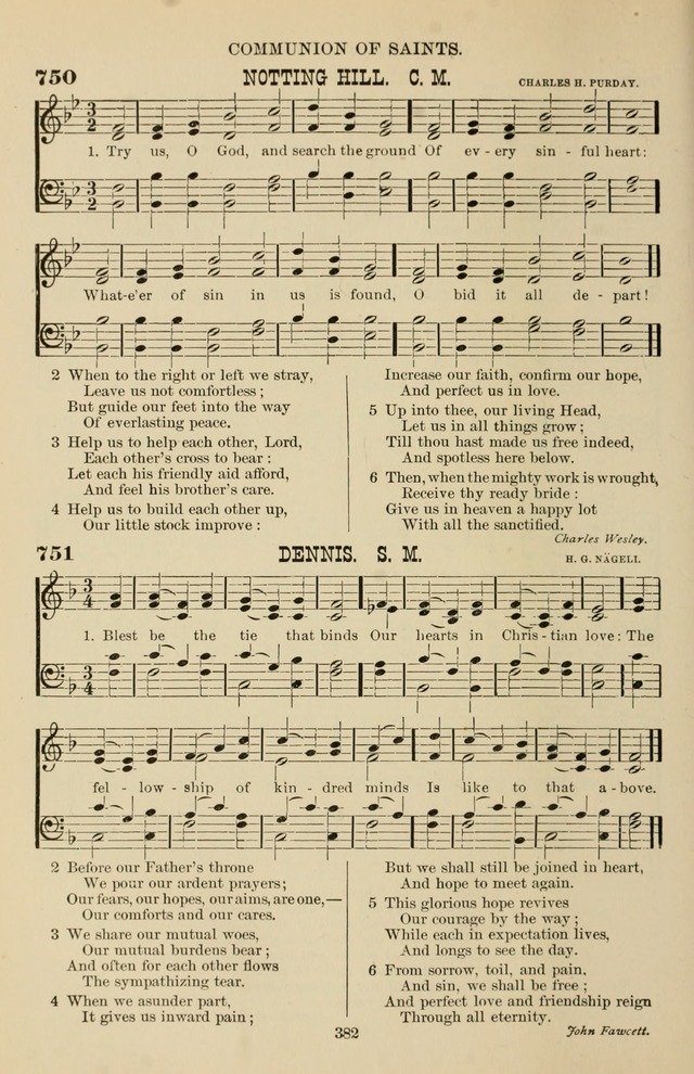 Hymn and Tune Book of the Methodist Episcopal Church, South (Round Note Ed.) page 382
