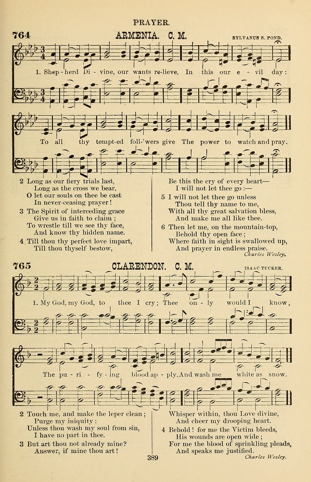 Hymn and Tune Book of the Methodist Episcopal Church, South (Round Note Ed.) page 389