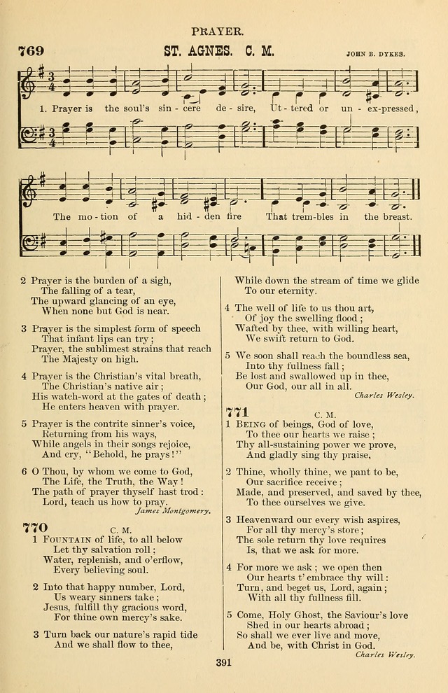 Hymn and Tune Book of the Methodist Episcopal Church, South (Round Note Ed.) page 391