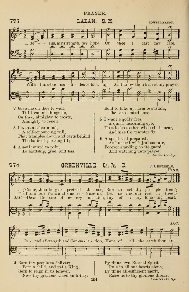 Hymn and Tune Book of the Methodist Episcopal Church, South (Round Note Ed.) page 394