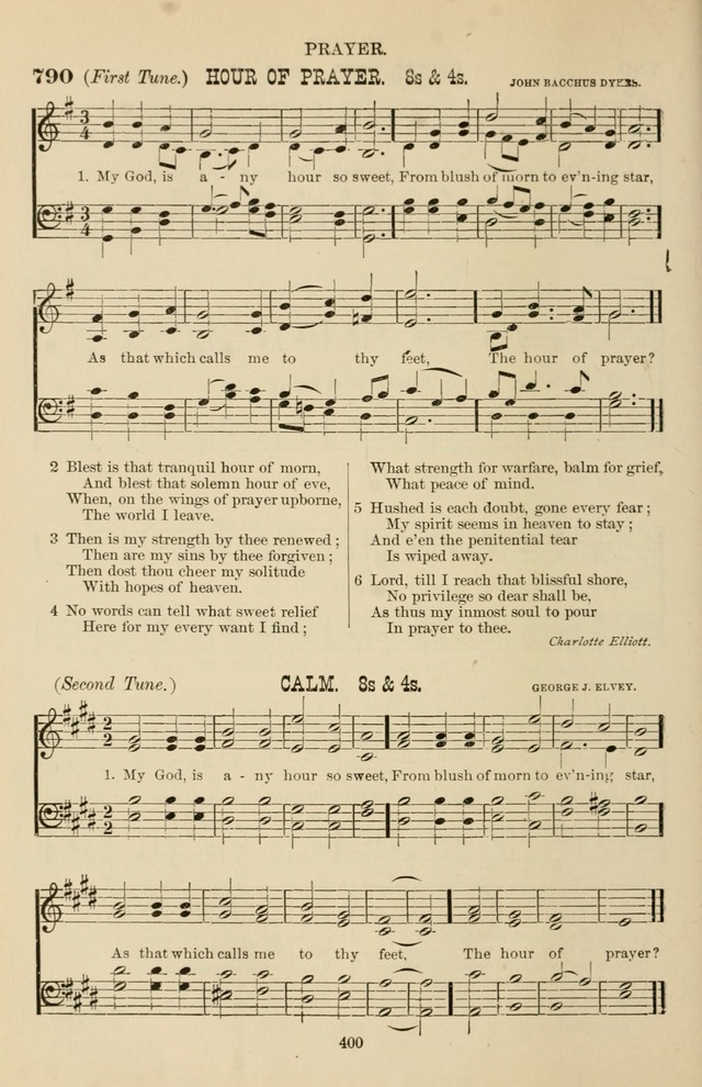Hymn and Tune Book of the Methodist Episcopal Church, South (Round Note Ed.) page 400