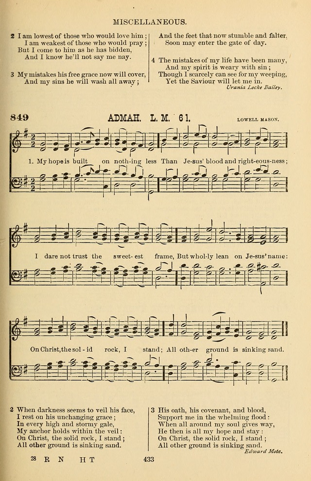Hymn and Tune Book of the Methodist Episcopal Church, South (Round Note Ed.) page 433